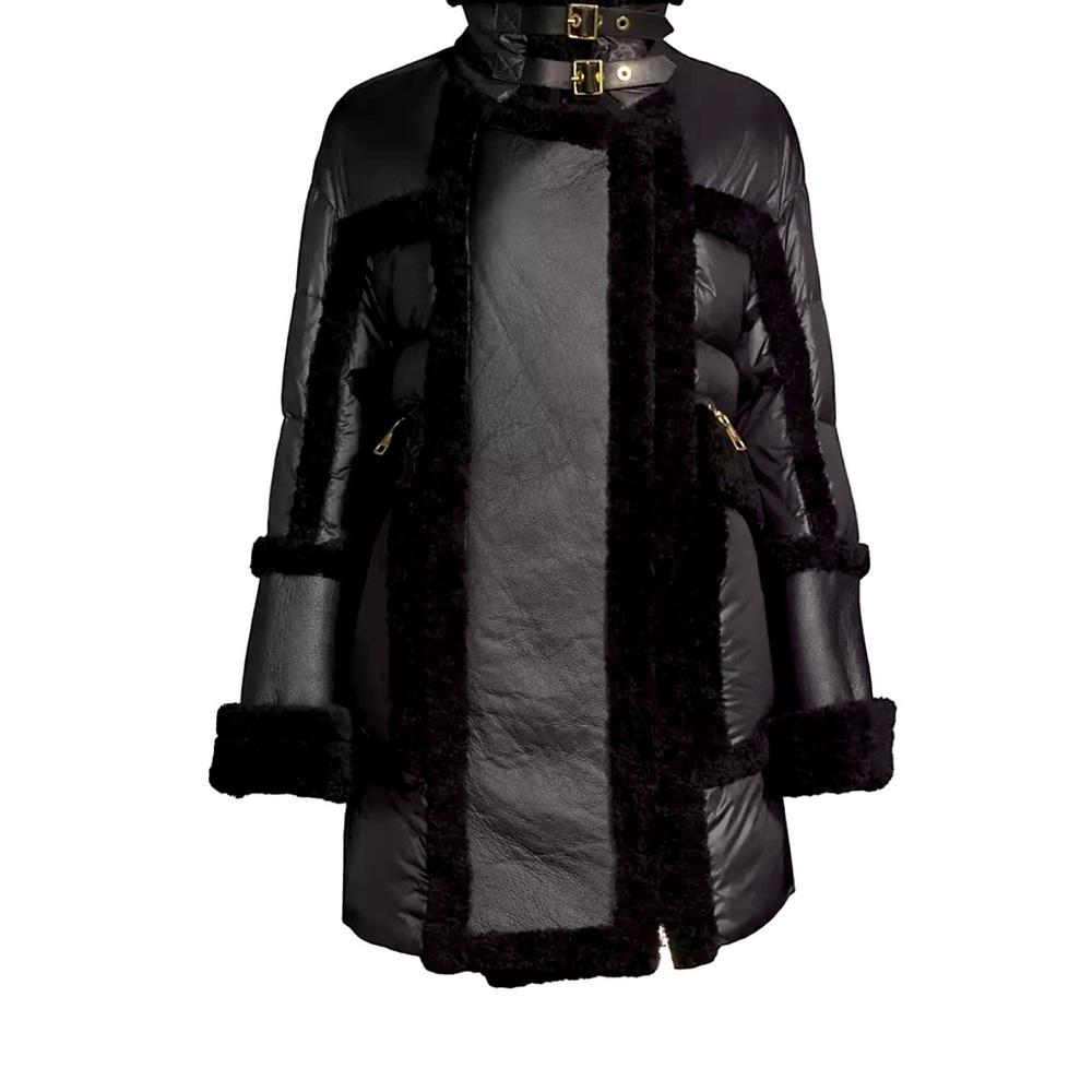 Nicole Benisti Sherling Pufffer Coat